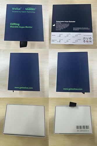 Wellue O2Ring Wearable Pulse Oximter, SPO2 Blood Oxygen Saturation Monitor - Bluetooth O2 Meter Ring Sensor with Vibration Reminder, Free APP & PC Report, Rechargeable