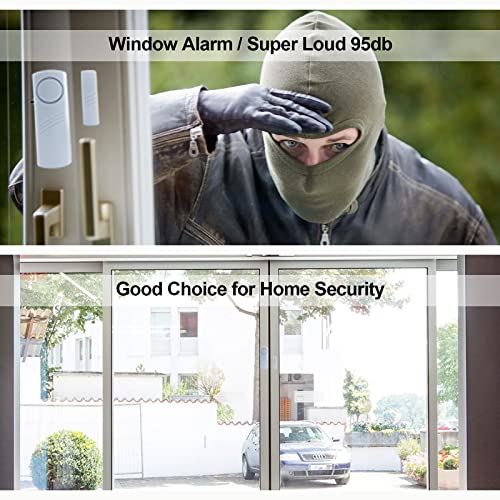 Door Window Alarm, 90DB Door Alarms for Kids Safety, Wireless Sensor Door Window Burglar Alarm-Window Pool Alarms for Home, 15 Pack