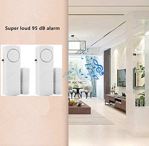 Door Window Alarm, Burglar Alarm, Home Security Magnetic Sensor Anti-Theft Alarm (Home Alarm (12 pcs))