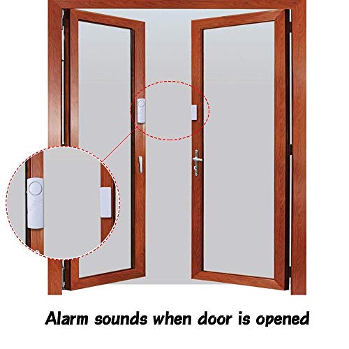 Door Window Alarm, Burglar Alarm, Home Security Magnetic Sensor Anti-Theft Alarm (Home Alarm (12 pcs))