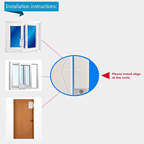 HENDUN Wireless Door Alarm with Remote, Windows Open Alarms,Home Security Sensor, Pool Alarm for Kids Safety, Sliding (2 Pack)