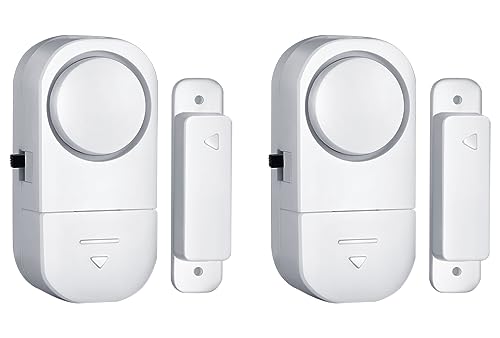Door Window Alarm, 90DB Door Alarms for Kids Safety, Door Window Burglar Alarm-Window Pool Alarms for Home Security (2 Pack)