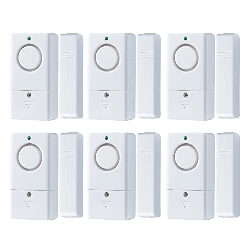 Door Alarm Alarm for Doors When Opening, 120DB Window Door Alarm, Door Window Alarm for Kids Safety, 6 Pack Pool Alarm for Kids Safety