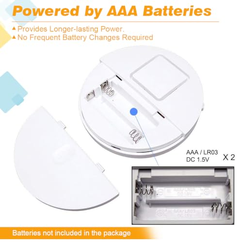 Window Alarm System 4-Pack - Ultra-Loud 120dB Alarms with Advanced Vibration Sensors - Window Security Alarms for Glass Break Detection - Features Low Battery LED Indicator