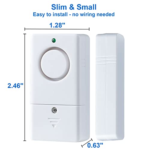 Door Alarm Alarm for Doors When Opening, 120DB Window Door Alarm, Door Window Alarm for Kids Safety, 6 Pack Pool Alarm for Kids Safety