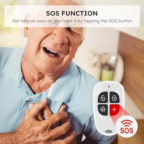 tolviviov Alarm System for Home Security, DIY Door Alarm Security Systems, Smart App Alerts, 15Piece Kit, No Monthly fee, WiFi Alarm, Door Window Motion Sensor, for Home Security, and Kids Safety