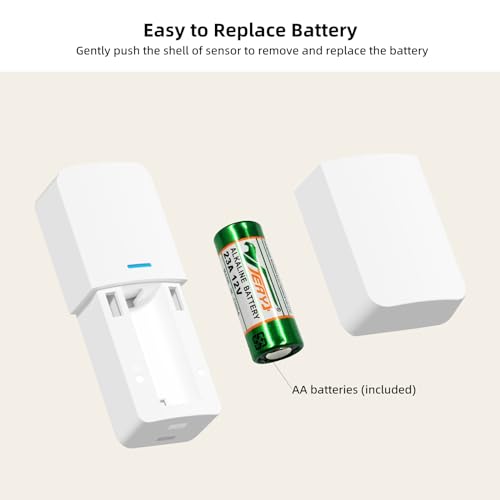 Home Alarm System 5-Piece kit, Door Window Sensors WiFi Alarm System for Kids Safety, Smart Wireless Home Alarm Security System DIY, No Contract, App Alert for House Apartment by GRSICO