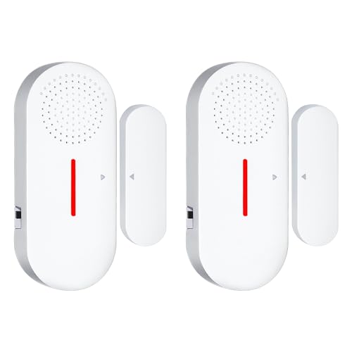 Door Window Alarm, 110DB Door Alarms for Kids Safety, Wireless Sensor Door Window Burglar Alarm-Window Pool Alarms for Home (2 Pack)