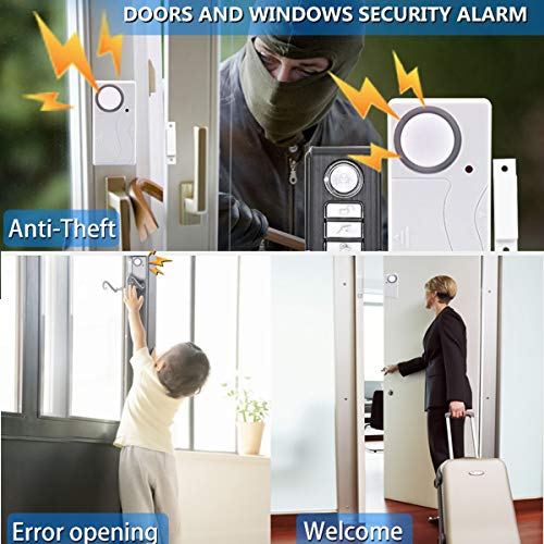 HENDUN Wireless Remote Door Alarm, Windows Open Alarms,Magnetic Security Sensor, Pool Door Alarm for Kids Safety, Alzheimer's Apartment Alarm