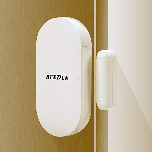 HENDUN Door Alarm for Home Security with Remote, 130dB Wireless Windows Alarm Sensors,Chime for Pool Door, Kids Safety, Alarm for Garage, Sliding, Dementia,Opening Entering Alert (Pack 1)