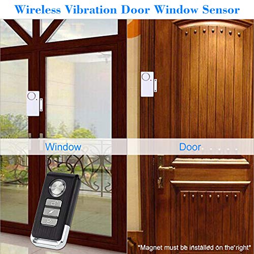 HENDUN Wireless Remote Door Alarm, Windows Open Alarms,Magnetic Security Sensor, Pool Door Alarm for Kids Safety, Alzheimer's Apartment Alarm