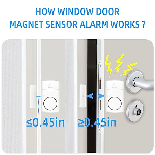 Door Alarm Sensor Window Alarms for Home Security Kids Burglar Safety System
