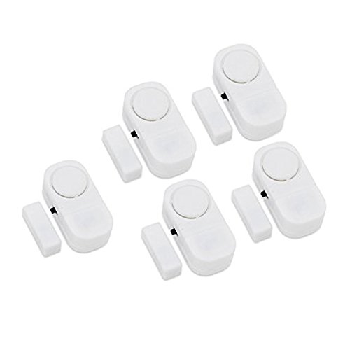 Hiistar Wireless Entry Home Door Window Burglar Alarm-Safety Security Alarm System Magnetic Sensor (Pack of 5) 1
