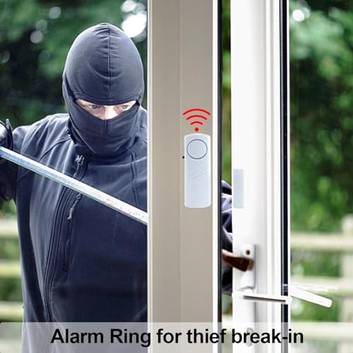 Door Window Alarm, 95DB Door Alarms for Kids Safety, Wireless Sensor Door Window Burglar Alarm-Window Pool Alarms for Home (12 Pack)