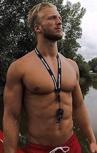 HyperWhistle The Original Worlds Loudest Whistle up to 142db Loud, Very Long Range, for Referee, Coaches, Instructors, Sports, Teachers, Life Guard, Self Defense, Survival, Emergency uses (Black)