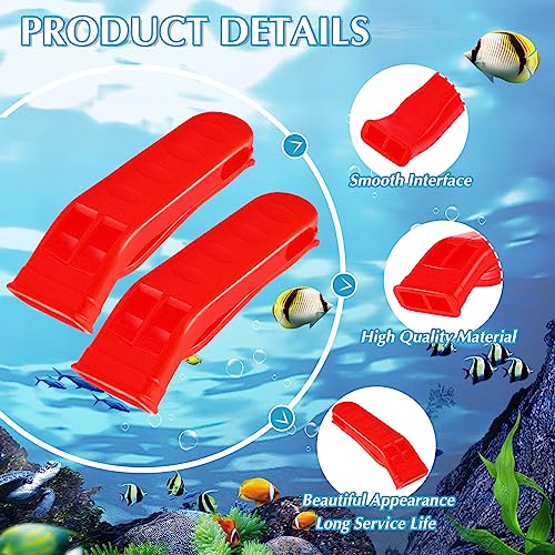 100 Pieces Emergency Whistle with Lanyard Safety Whistle Survival Whistle Loud Blast for Safety Camping Hiking Boating Hunting Survival Rescue Signaling (Red)
