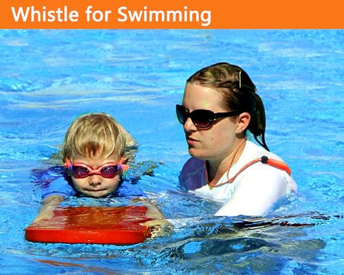 Amzonly Emergency Whistle, Safety Whistle Survival Shrill Loud for Camping Hiking Hunting Boating Fishing Life Vest Jacket Rescue Signaling Kids Lifeguard 5 Pack