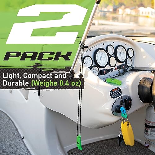 Gradient Fitness Emergency Whistles (2 Pack) | Loud Pealess Plastic Survival Whistle with Adjustable Lanyard, Clip & Reflective Stitching. Quick Safety Access for Swimming, Boating, Surfing, Hiking