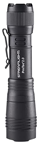 Streamlight 89000 ProTac 2.0 2000-Lumen Rechargeable Tactical Flashlight with USB C cable, and Holster, Box, Black