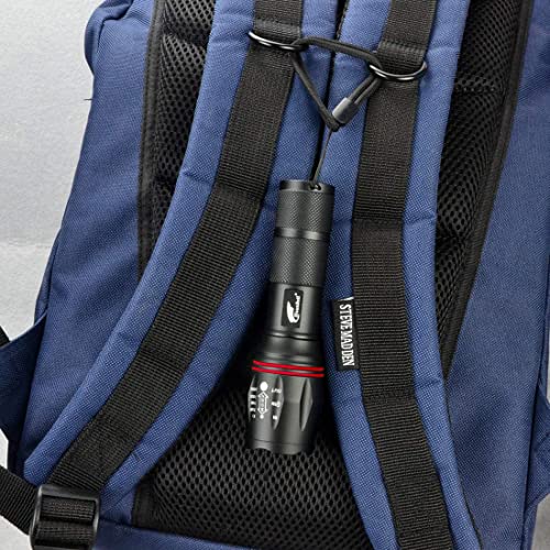 HAUSBELL LED Flashlight 2Pack 3000 High Lumens,Bright, Zoomable, Waterproof, Powerful, Emergency Tactical A100 LED Flashlights for Home and 5 Modes, Flashlight for Camping Gear、Hiking、Walking（2Pack）