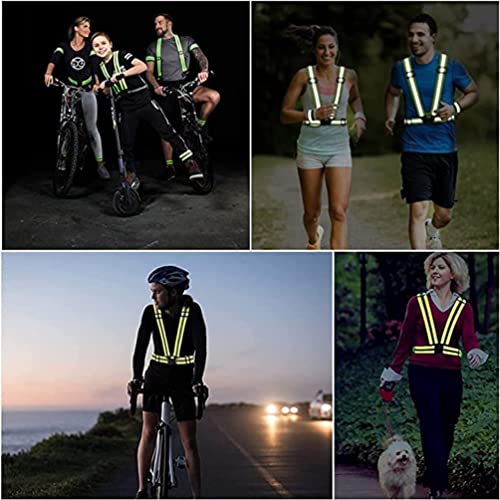 IRRERS Reflective Vest Running Gear 10Pack, High Visibility Adjustable Safety Vests for Women Men Night Walking Biking Running Hiking Jogging Green