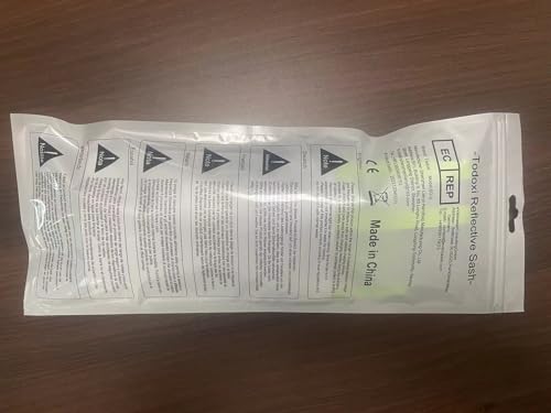 Todoxi LED Belt Reflective Sash for Walking at Night, High Visibility Adjustable Night Running Safety Gear Rechargeable LED Light Up Running Belt Reflective Gear for Runners Walkers Men Women