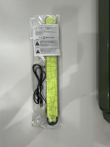 Simket LED Armband Rechargeable for Running Walking at Night (2 Pack), Running Lights for Runners, Running Lights, High Visibility Reflective Running Gear Adjustable Light Up Bands for Men Women Kids