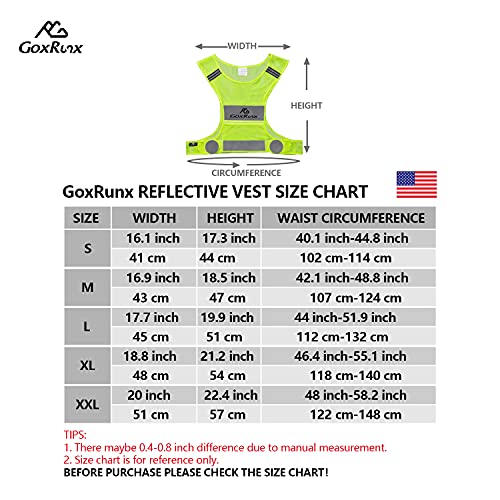 Reflective Vest Running Gear, Lightweight Motorcycle Cycling Reflective Vests with Large Pocket & Adjustable Waist for Women Men Running Safety Vest with Reflective Bands (Green, Medium)