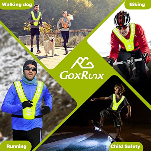 Reflective Running Vest Gear for Women Men Kids, Safety Reflective Vest for Night Cycling Walking Bicycle (Green)