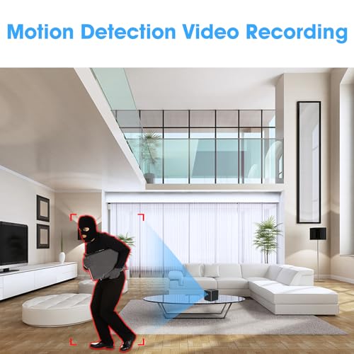 ehomful Wireless Camera HD 1080P Mini Hidden Spy Camera Portable Small Nanny Cam Surveillance Cameras for Home Security Indoor/Outdoor Small Sized