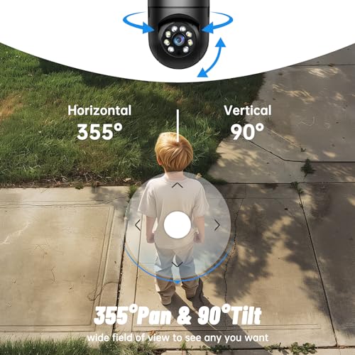 Light Bulb Security Camera 5G WiFi 2K Light Socket Security Cameras Wireless Outdoor EseeCloud, Eagle Eye Camera 360 Motion Detection Siren Alarm Lightbulb Camera Two Way Talk Color Night Vision