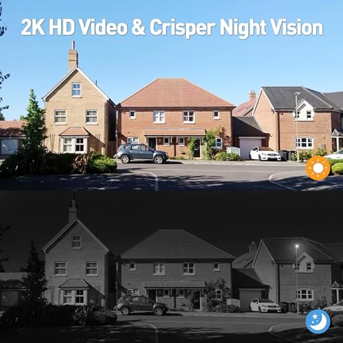 XTU Doorbell Camera Wireless No Subscription, 2K Video Doorbell with Chime, Front Door Camera, 2-way Audio, Instant Alert,Human Detection,Night Vision,Battery Powered,Apartment/Indoor/Outdoor Security
