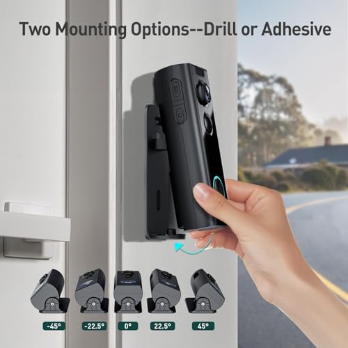 XTU Doorbell Camera Wireless No Subscription, 2K Video Doorbell with Chime, Front Door Camera, 2-way Audio, Instant Alert,Human Detection,Night Vision,Battery Powered,Apartment/Indoor/Outdoor Security