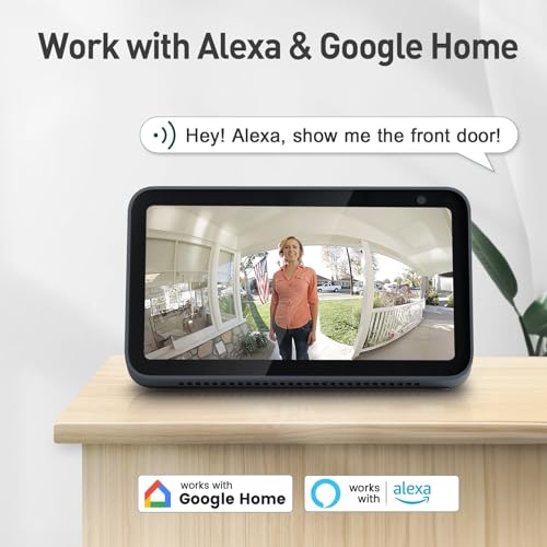 XTU Doorbell Camera Wireless No Subscription, 2K Video Doorbell with Chime, Front Door Camera, 2-way Audio, Instant Alert,Human Detection,Night Vision,Battery Powered,Apartment/Indoor/Outdoor Security