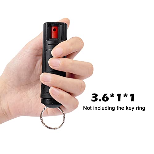 Mageloly OC Gel Pepper Spray, 32 Bursts 2.0% MC Defense Spray Belt Clip Holder. Pepper Spray Keychain for Women Self Defense. Tear Gas with Quick Release for Easy Access Finger Grip 7 Packs