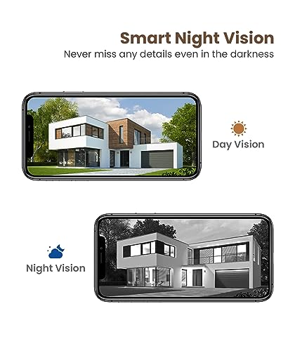 Smart Video Doorbell Camera Wireless with Chime, AI Human Detection, 2-Way Audio, HD Live View, 2.4G WiFi Only, Night Vision, Cloud Storage, Battery Powered, Indoor Outdoor Surveillance