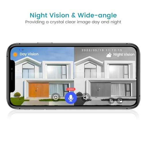 Occuwave 1080P Video Doorbell Camera Wireless, Cloud Storage, Live View, 2-Way Audio, Night Vision, Chime Ringer Included, 2.4G WiFi, Rechargeable Battery, Outdoor Indoor Surveillance