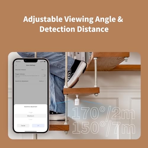 Aqara Motion Sensor P1, Requires AQARA HUB, 5-Year Battery Life, Configurable Detection Timeout, for Alert System and Automations, Compatible with HomeKit, Alexa, IFTTT
