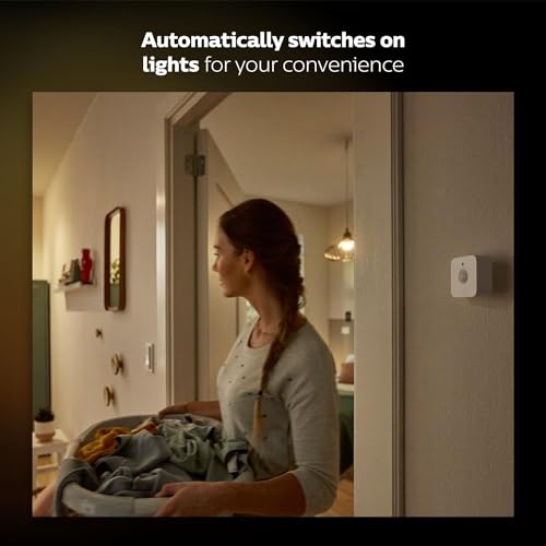 Philips Hue Motion Sensor - Exclusively for Philips Hue Smart Lights - Requires Hue Bridge - Easy No-Wire Installation