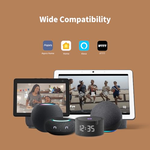 Aqara Motion Sensor P1, Requires AQARA HUB, 5-Year Battery Life, Configurable Detection Timeout, for Alert System and Automations, Compatible with HomeKit, Alexa, IFTTT