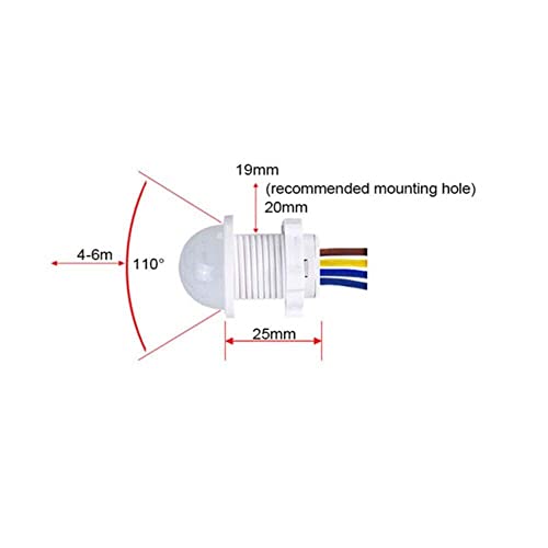 5/10Pcs PIR Infrared Motion Sensor Detector Smart Switch 110V Light Switch Auto (5pcs)
