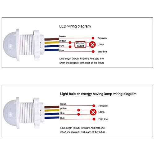 5/10Pcs PIR Infrared Motion Sensor Detector Smart Switch 110V Light Switch Auto (5pcs)
