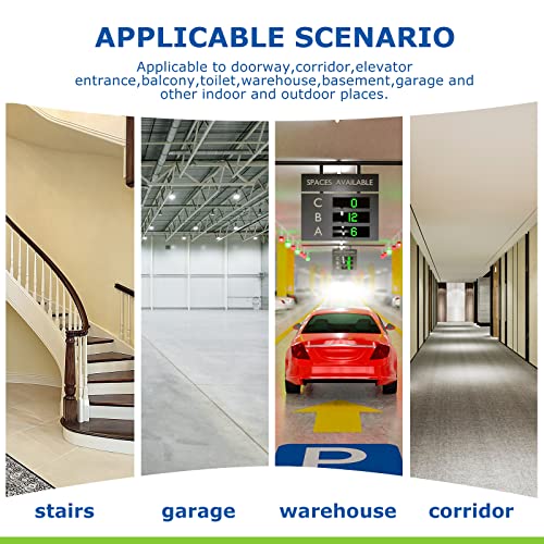 3 Pieces Hortsun Motion Sensor Light Socket Smart Screw in Light Bulb Outlet Compatible with E26/E27 Motion Activated Light Bulb Holder Adapter Automatic Light Control for Garage Storage Room