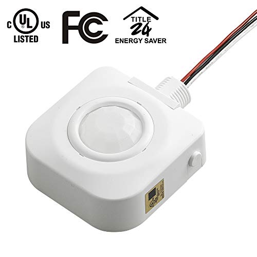 ECOELER Ceiling Occupancy Motion Sensor Switch, High Bay Fixture Mount 360° Ceiling Automatic Light Switch, 120/277VAC, UL, FCC Approved Passive Infrared Sensor