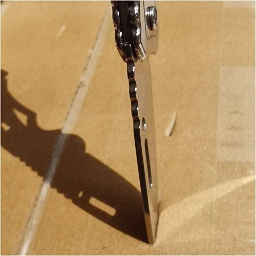 4 Pack Self-Defense Folding Knife With Key Ring Easy To Everyday Carry, Outdoor Survival Stainless Steel Pocket Knife (Silver)