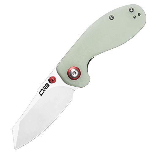 CJRB Maileah Pocket Knife with 2.39’’ AR-RPM9 Powder Steel Blade Folding Knife with G10 Handle Tactical Knife EDC Knife Pocket Knife for Men Ideal for Outdoor Survival Camping Hunting, 1918 Natural Green