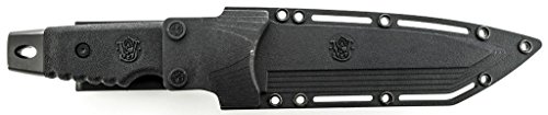 Smith & Wesson 10.6in High Carbon S.S. Fixed Blade Knife with 5.2in Tanto Blade and TPE Handle for Outdoor, Tactical, Survival and ED
