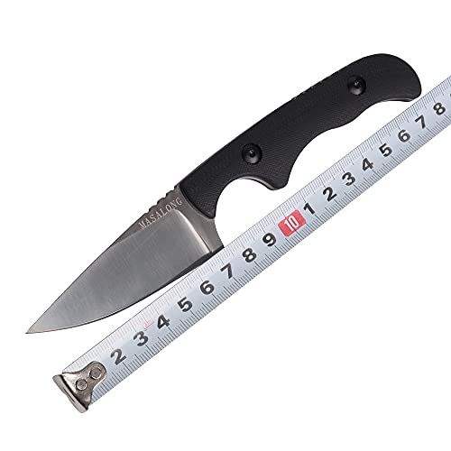 MASALONG kni232 EDC 9Cr14MOV Hard Stainless Steel knife Camping Fixed-Blade Knives (Small spike A)
