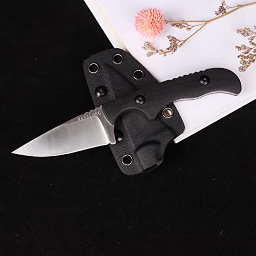 MASALONG kni232 EDC 9Cr14MOV Hard Stainless Steel knife Camping Fixed-Blade Knives (Small spike A)