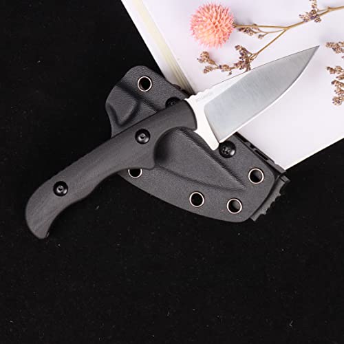 MASALONG kni232 EDC 9Cr14MOV Hard Stainless Steel knife Camping Fixed-Blade Knives (Small spike A)
